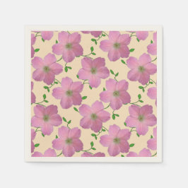 Guardanapo De Papel Flores de jardim cor-de-rosa suave e plana em qual
