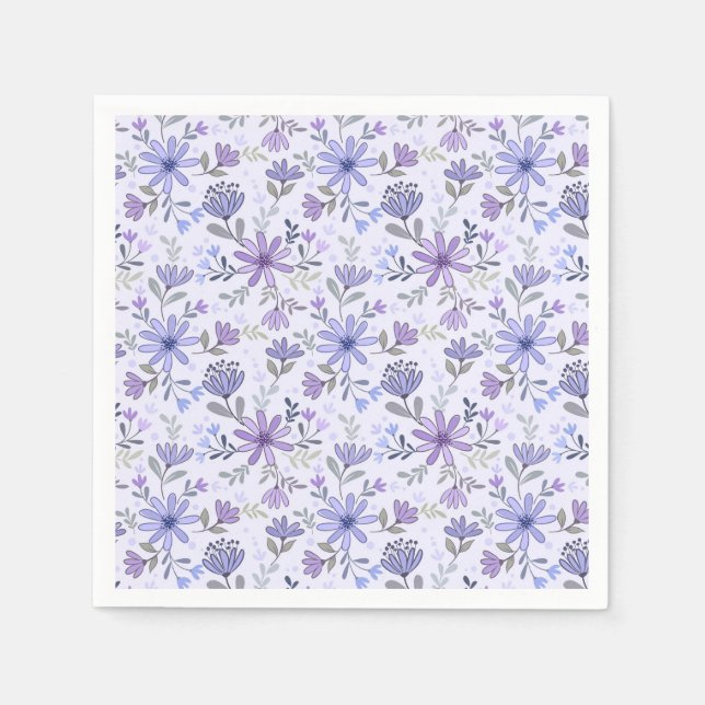 Guardanapo De Papel Flores De Mão Encantadas Napkins (Frente)