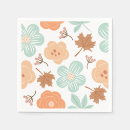 Guardanapo De Papel Flores de Outono