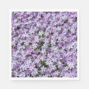 Guardanapo De Papel Flores de Phlox Roxas