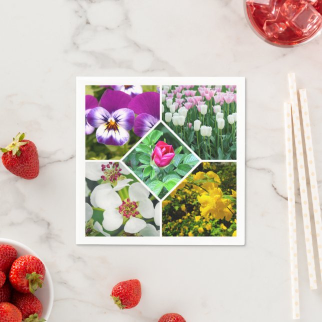 Guardanapo De Papel Flores de primavera (Insitu)