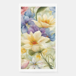Guardanapo De Papel Flores de primavera sofisticadas e refinadas. Pint