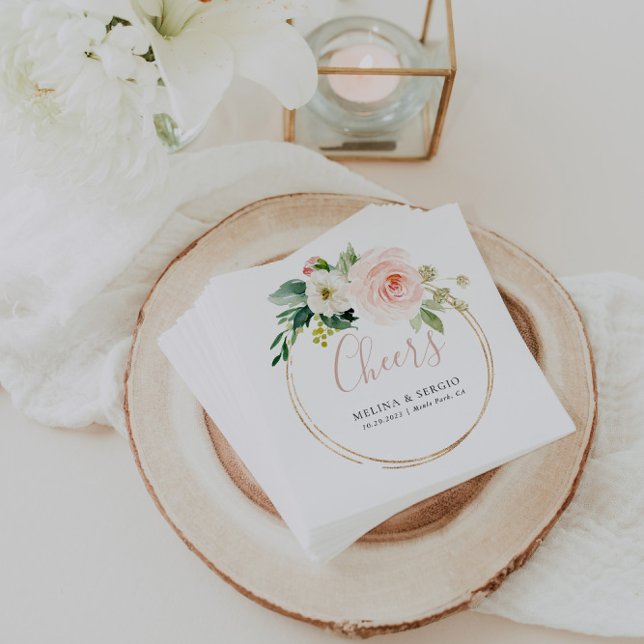 Guardanapo De Papel Flores de queda geométrica Douradas, saudações de  (Criador carregado)