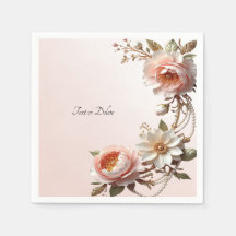 Flores Decorativas Rosa e Branca