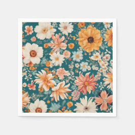 Guardanapo De Papel Flores Delicadas Incríveis