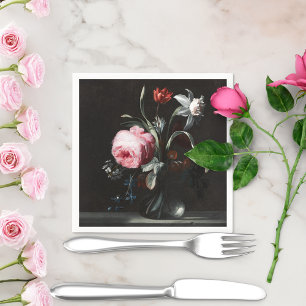 Guardanapo De Papel Flores em um vaso por Verelst