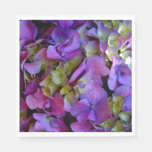 Guardanapo De Papel Flores magenta púrpura azul-híbrido Elegante