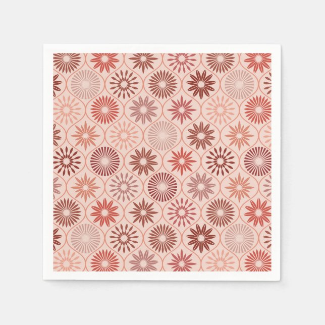 Guardanapo De Papel Flores Ogee Boho (Frente)