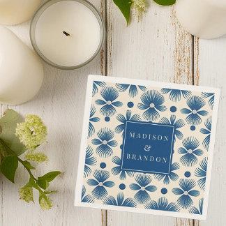 Guardanapo De Papel Flores para casamentos do século médio | IMPRESSÃO