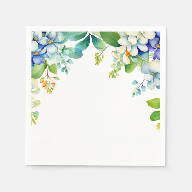 Guardanapo De Papel Flores penduradas decorativas (Frente)