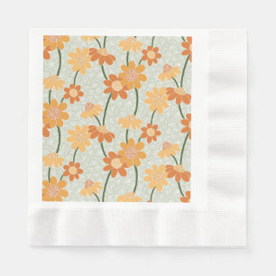Guardanapo De Papel Flores retrorreflectoras bonito mudas na década de