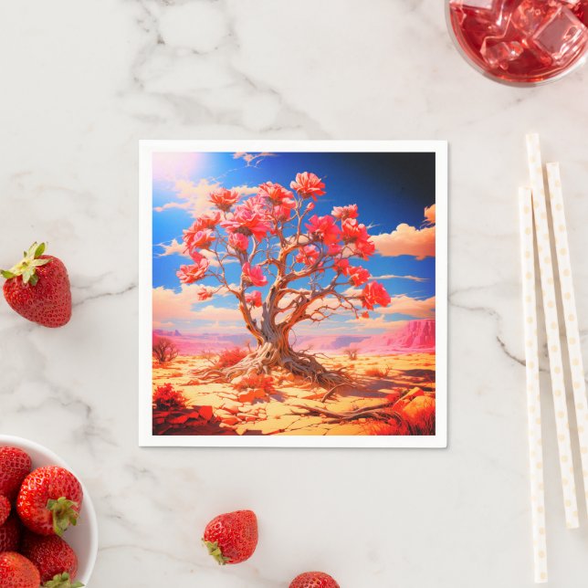 Guardanapo De Papel Flores Rosa (Insitu)