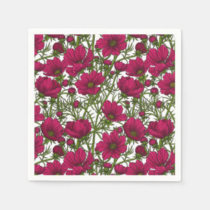 Guardanapo De Papel Flores rosa Cosmos