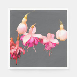 Guardanapo De Papel Flores rosa e creme