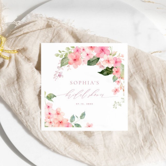 Guardanapo De Papel Flores Rosa-Sakura Chá de panela Napkins (Criador carregado)