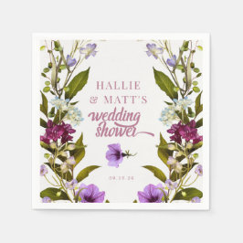 Guardanapo De Papel Flores Roxas Rosa | Banheira Bloqueada