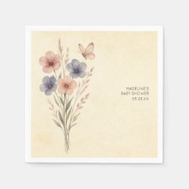 Guardanapo De Papel Flores Selvagens Bebê Bloom