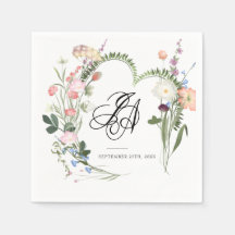 Flores Selvagens | Chá de casamento Napkins