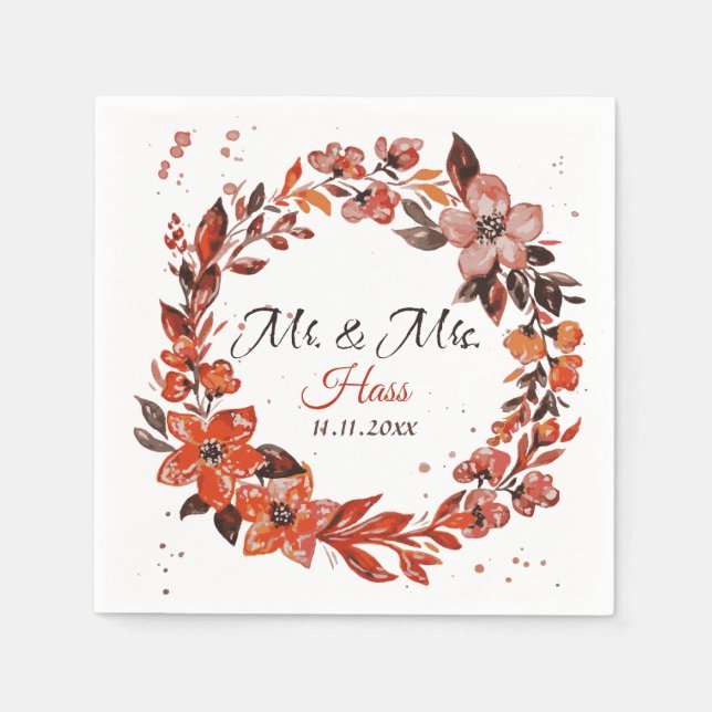 Guardanapo De Papel Flores Sunset (Frente)