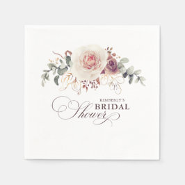 Guardanapo De Papel Flores Terrenas Boho Elegante Qualquer Partido