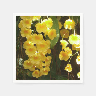 Guardanapo De Papel Flores Tropicais das Orquídeas Amarelas