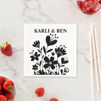 Guardanapo De Papel Flores Whimsical