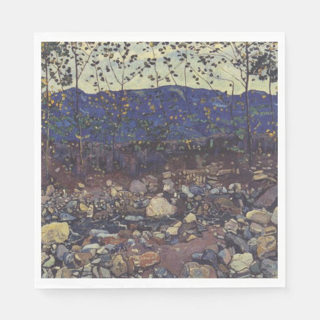 Guardanapo De Papel Floresta Brook em Leissigen, Suiça (Paisagem) (Frente)