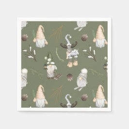 Guardanapo De Papel Floresta dos Gnomos do Natal
