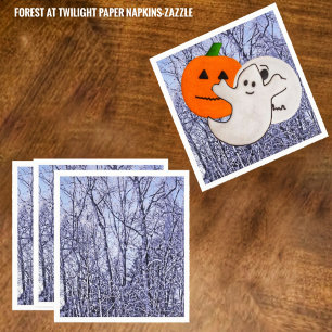 Guardanapo De Papel Floresta Em Crepúsculo
