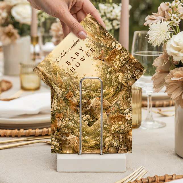 Guardanapo De Papel Floresta Encantada Chá de Bebê Boho (Criador carregado)