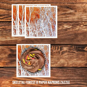 Guardanapo De Papel Floresta Esqueletal II