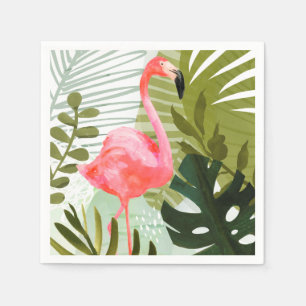 Guardanapo De Papel Floresta Flamingo
