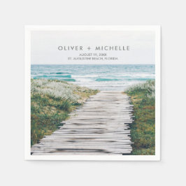 Guardanapo De Papel Florida Beach Personalized Wedkins