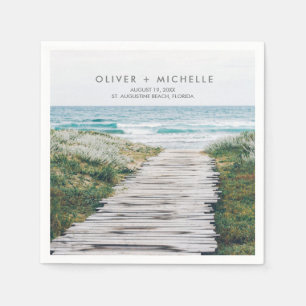 Guardanapo De Papel Florida Beach Personalized Wedkins