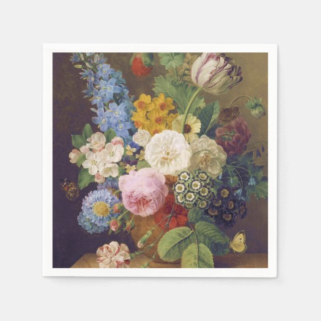 Guardanapo De Papel Flower Still Life by Jean Ulrich Tournier (Frente)