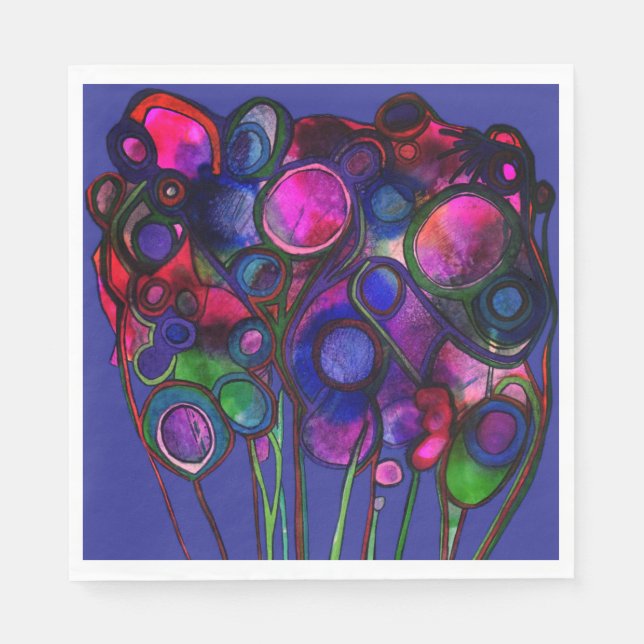 Guardanapo De Papel Flowers (Frente)