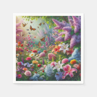 Guardanapo De Papel Flutuação Floral
