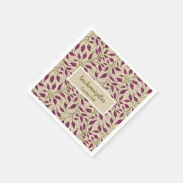 Guardanapo De Papel Fluxo de Folhagem Dançante Delicar Folhagem Verde