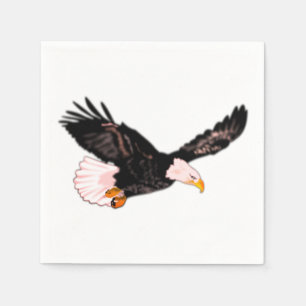 Guardanapo De Papel Flying American Bald Eagle Napkins