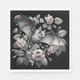 Guardanapo De Papel Flying Bat Halloween