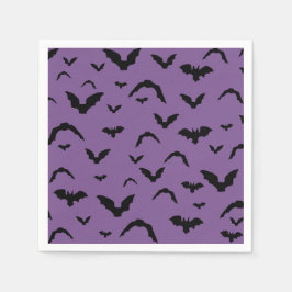 Guardanapo De Papel Flying bats on purple