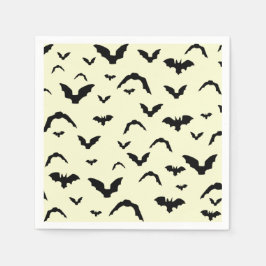 Guardanapo De Papel Flying bats on yellow