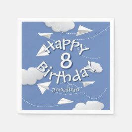 Guardanapo De Papel flying folded paper airplanes birthday