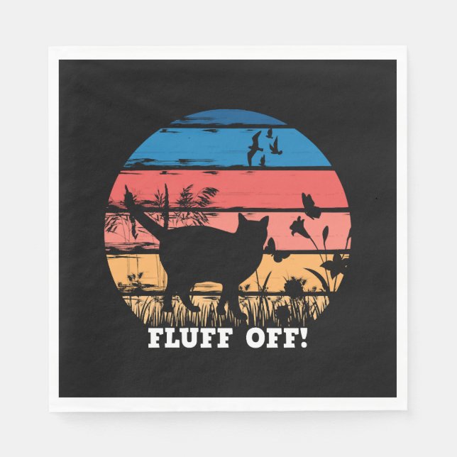 Guardanapo De Papel Fofo de gato (Frente)