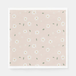 Guardanapo De Papel Fofos Florais e Greenerescência das Disies