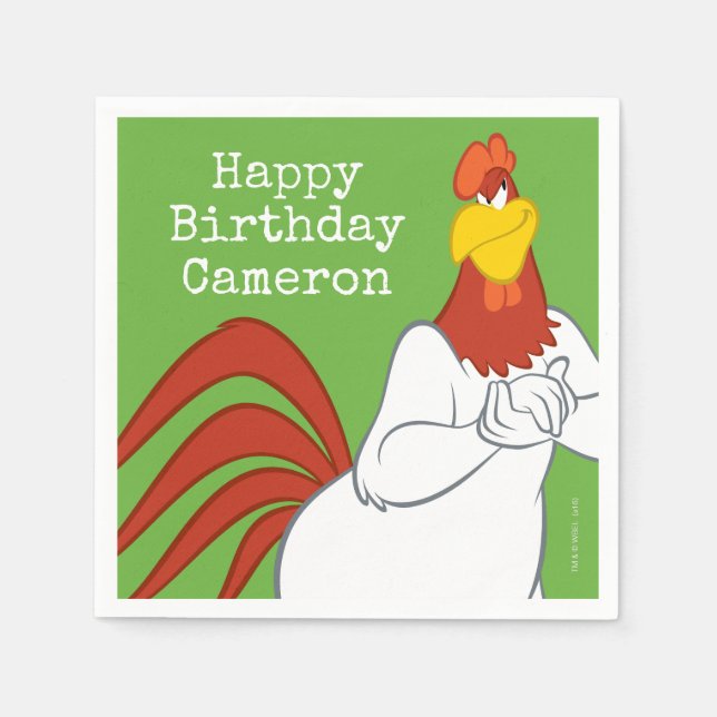 Guardanapo De Papel Foghorn Leghorn | Stare Mischievous (Frente)