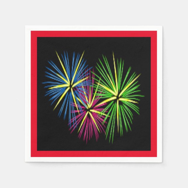 GUARDANAPO DE PAPEL FOGOS DE ARTIFÍCIO (Frente)