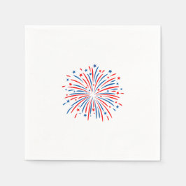 Guardanapo De Papel fogos de artifício de 4 de julho