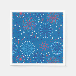 Guardanapo De Papel Fogos de artifício do quarto de julho