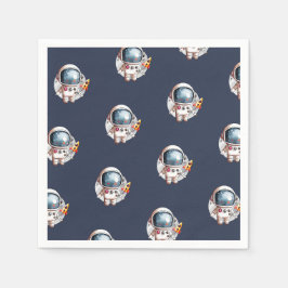 Guardanapo De Papel Foguete Espacial do Homem Espacial Lua Aniversário